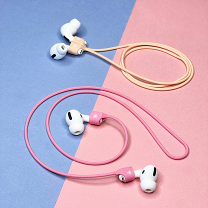 Pod Squad Set of 2 Earbud Tethers : Pink/Natural