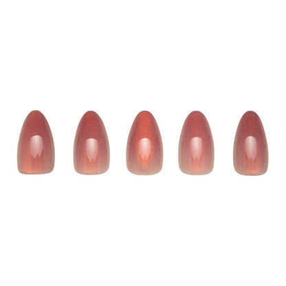 Rosé Press-On Nails| Trendy Rose Pink Metallic Finish