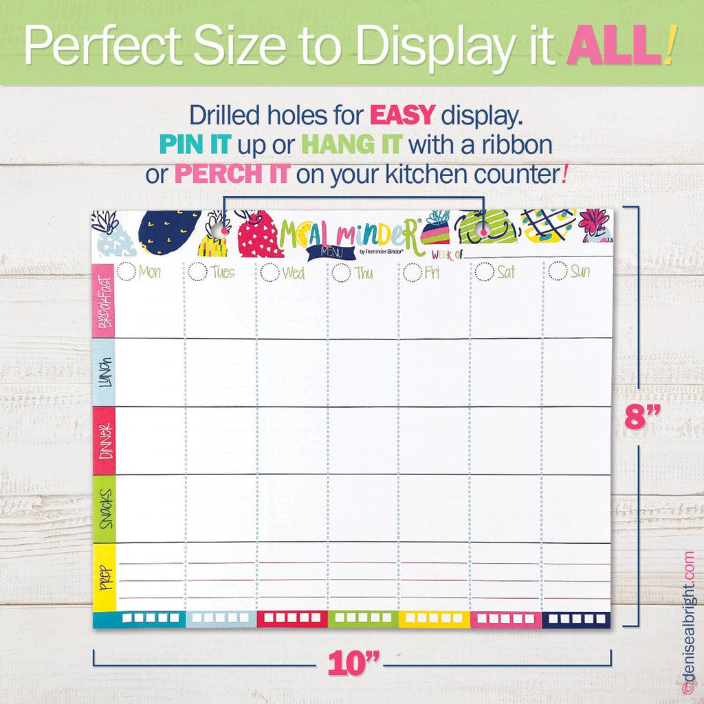 52-Week Meal Minder® Weekly Menu Planner Pad | Open Stock