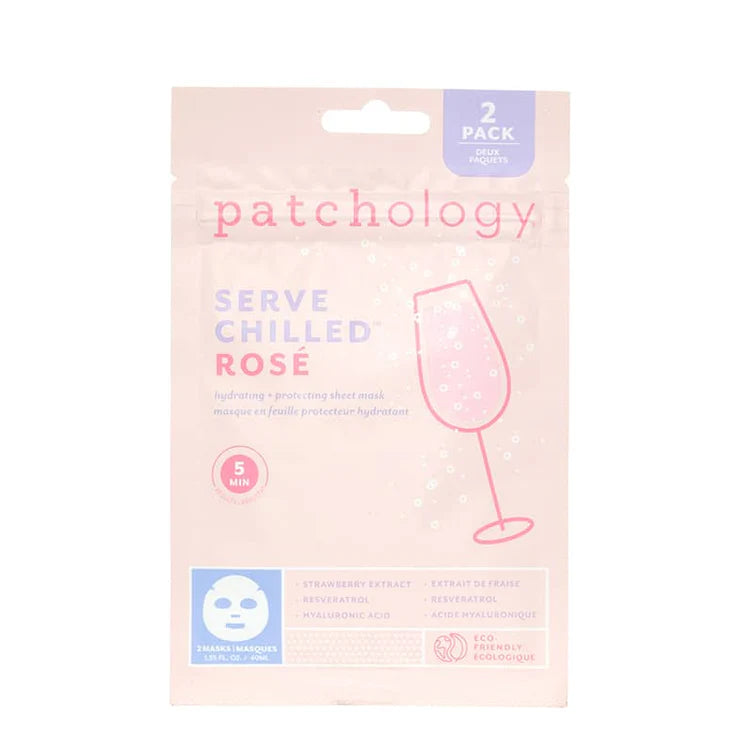 Patchology - Rosé Hydrating Face Sheet Mask - 2 Pack