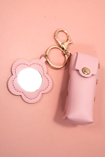 Trending Vegan Leather Lip Bag Charm Keychains