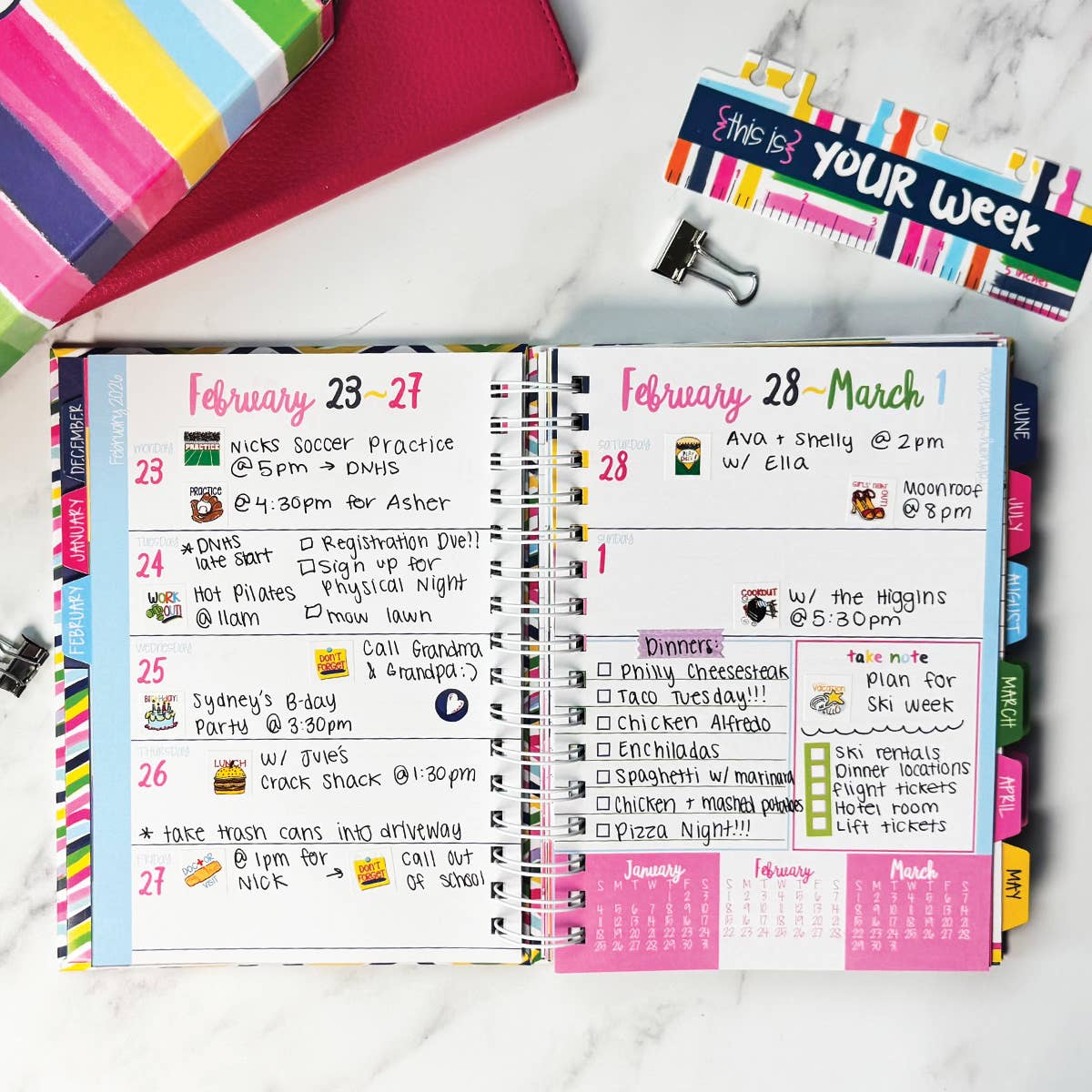 NEW! Reminder Binder® Planner [Jan 26-June 27] | Open Stock