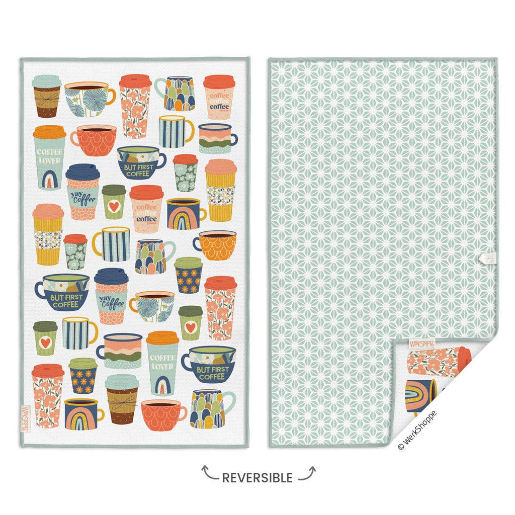 But First Coffee Microfiber Kitchen Towel
