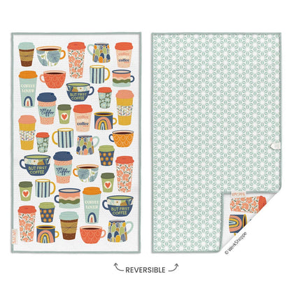 But First Coffee Microfiber Kitchen Towel