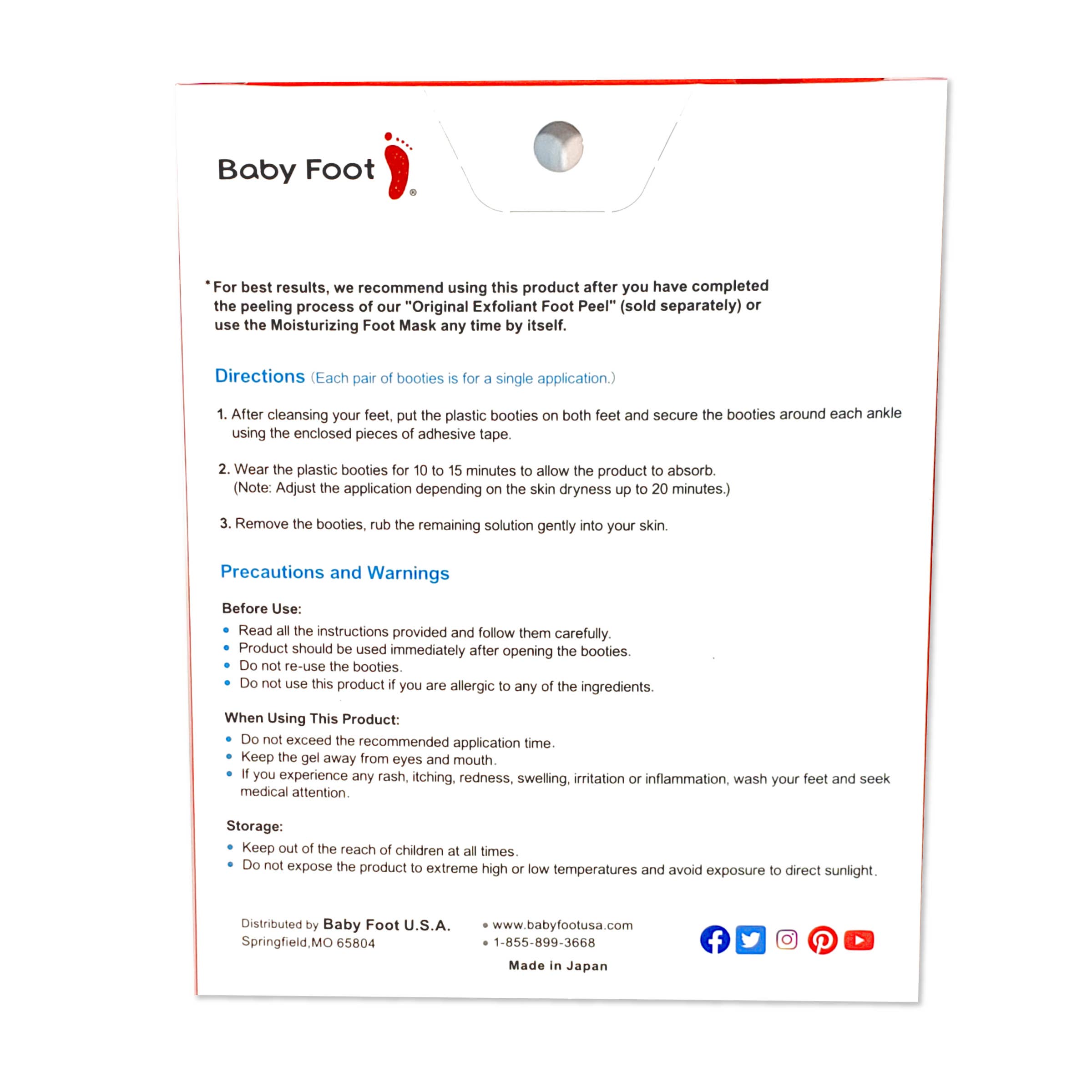 Moisturizing Foot Mask- Nourished Feet, All Season Long!