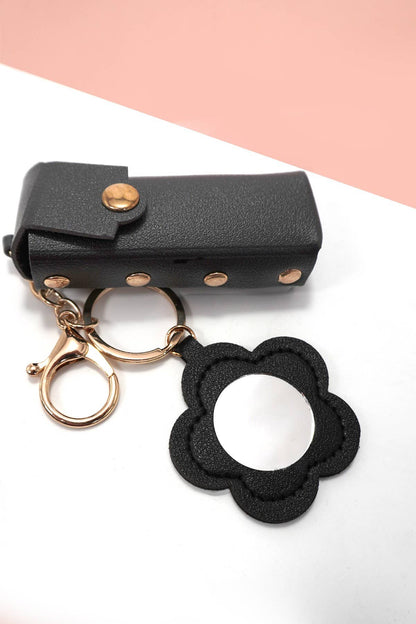 Trending Vegan Leather Lip Bag Charm Keychains