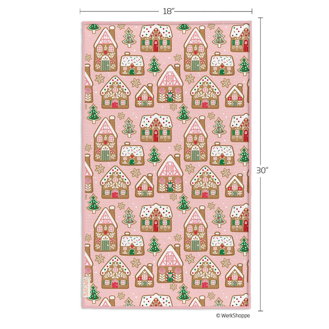 Gingerbread Cookies Christmas Microfiber Kitchen Towel