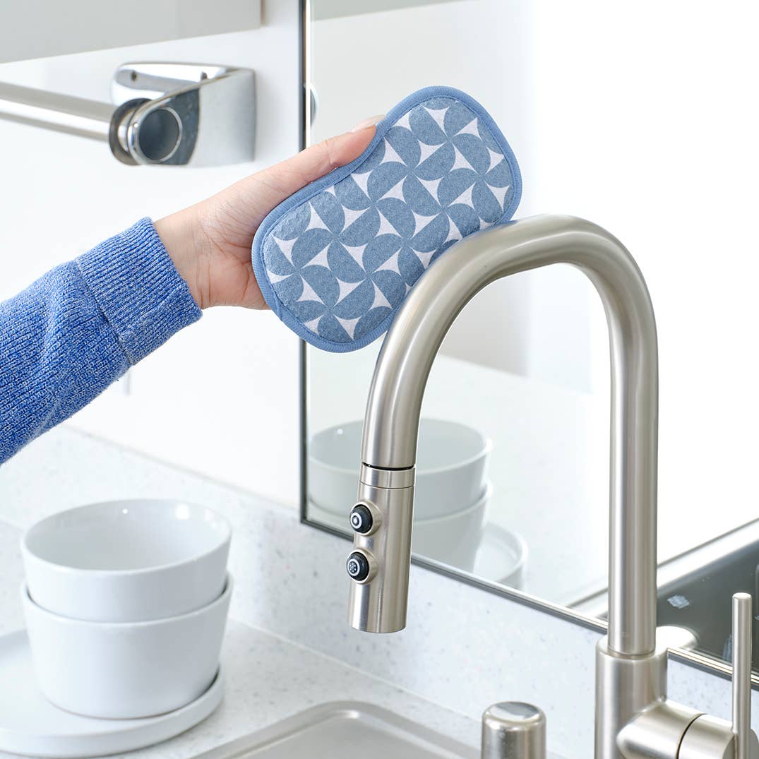 Blue Coneflower Scrubbies, Set of 4