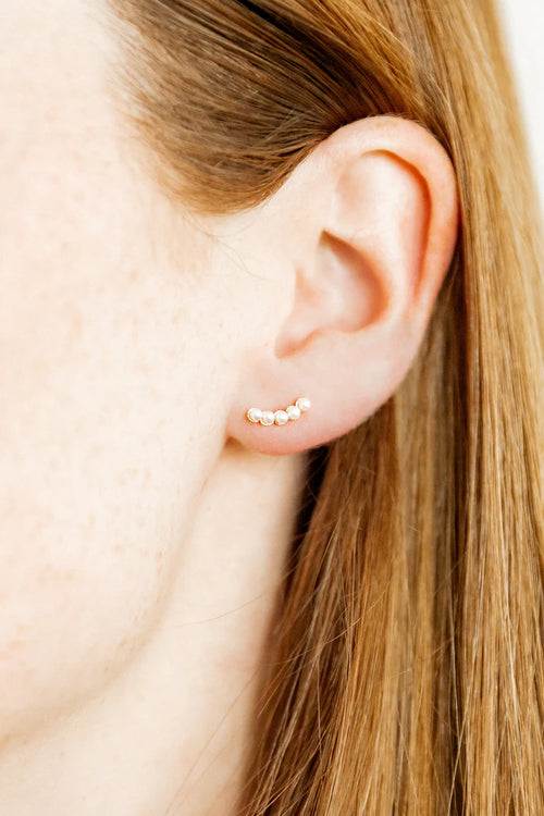 Abigail Pearl - Screwback Stud Earrings