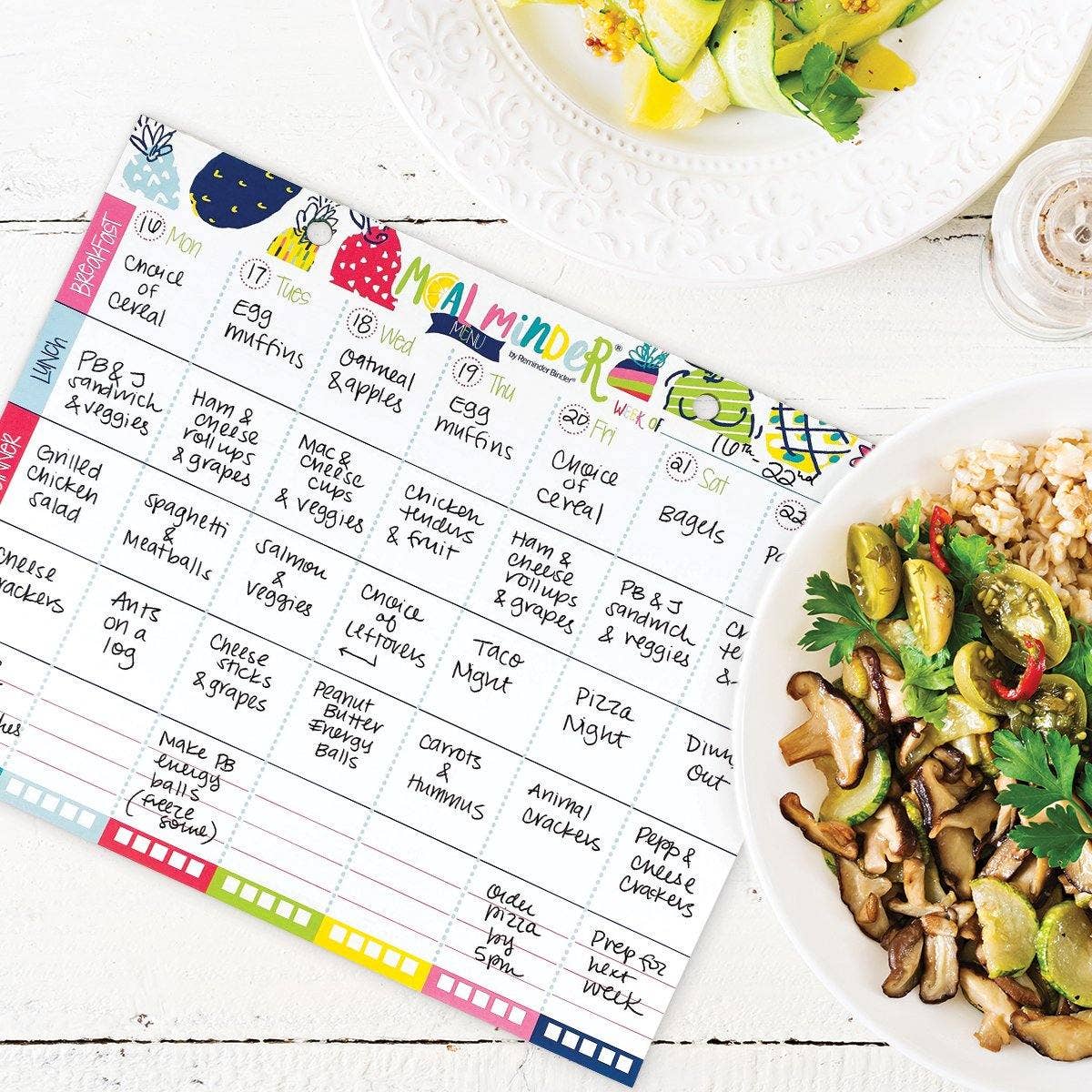 52-Week Meal Minder® Weekly Menu Planner Pad | Open Stock
