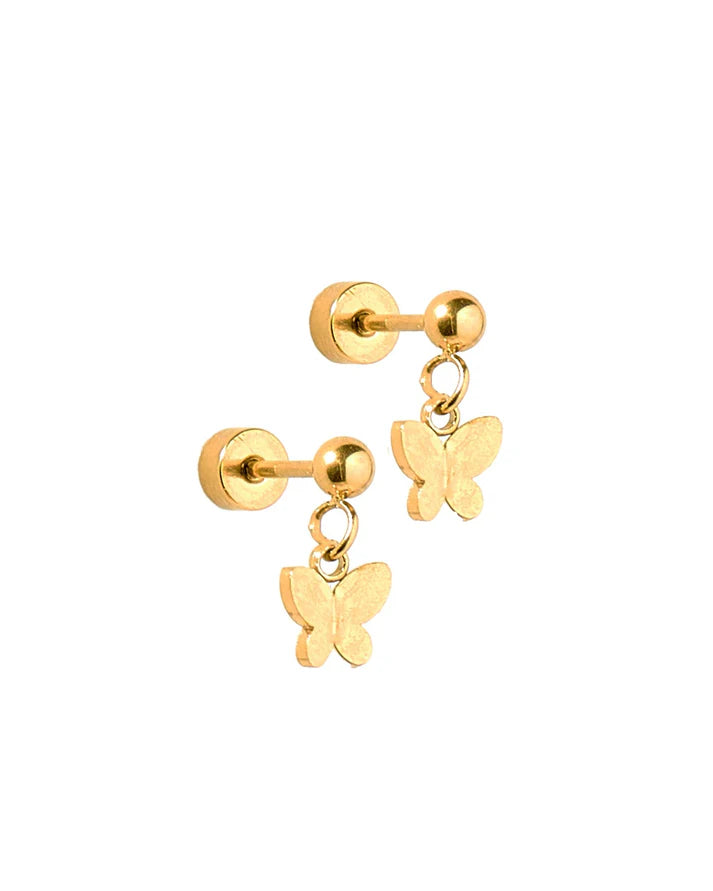 Millie Butterfly - Screwback Stud Earrings