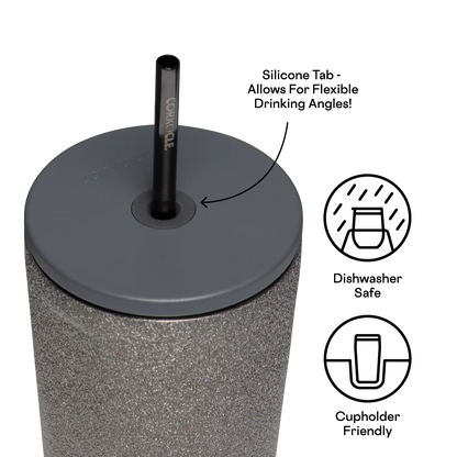 Steel Shadow Cold Cup 24 oz. Insulated Tumbler with Straw - Corkcicle