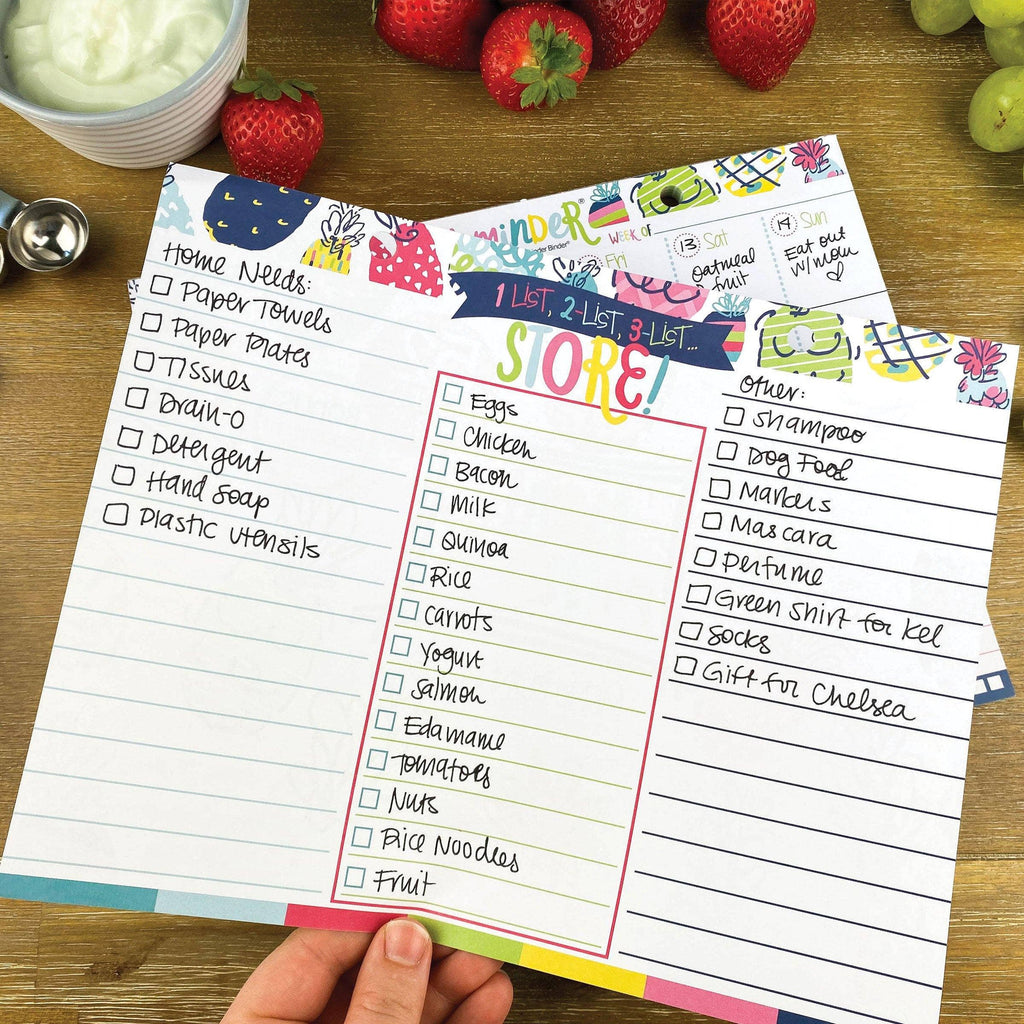 52-Week Meal Minder® Weekly Menu Planner Pad | Open Stock