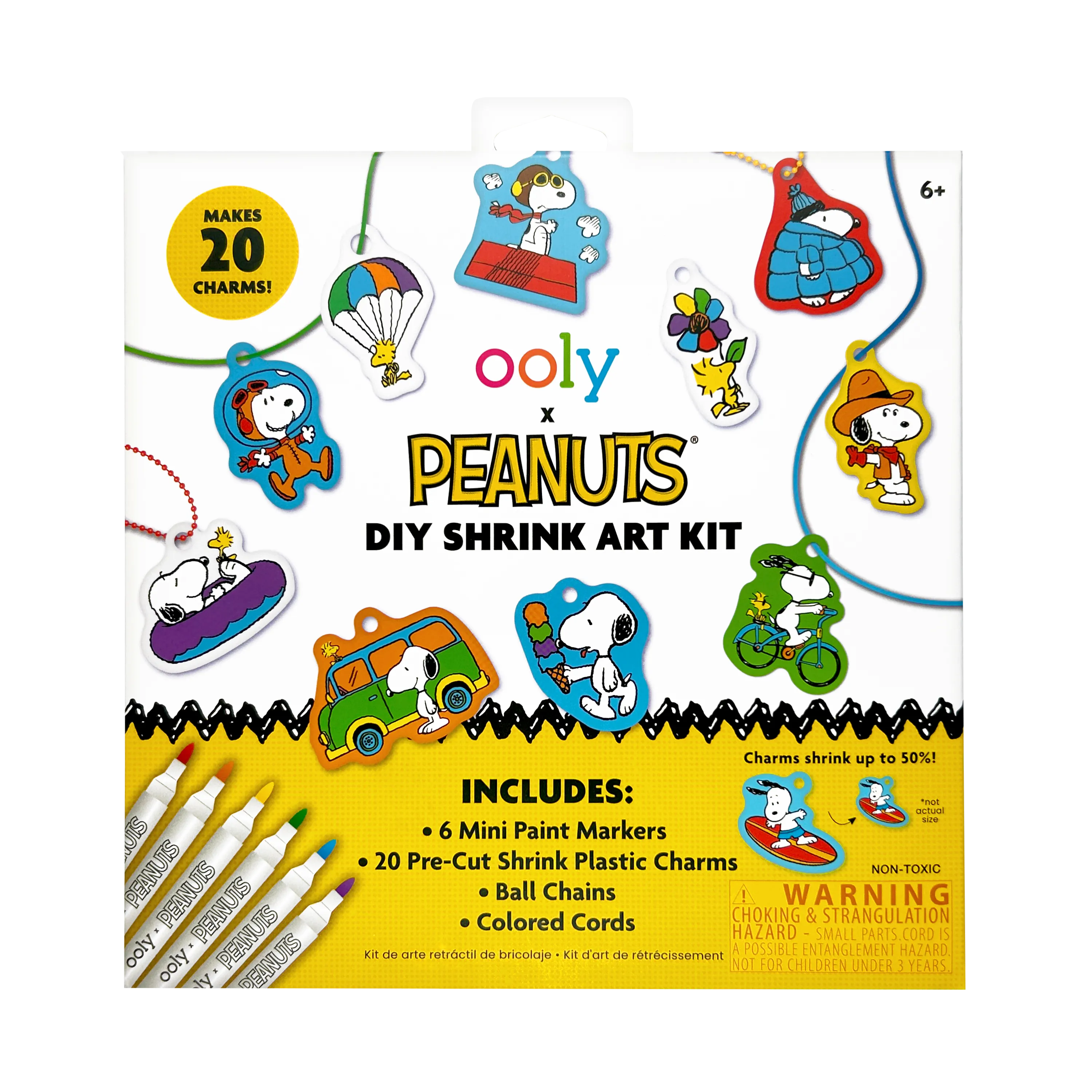OOLY x Peanuts DIY Shrink Art Kit