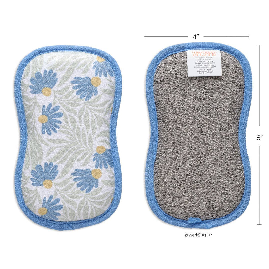 Blue Coneflower Scrubbies, Set of 4