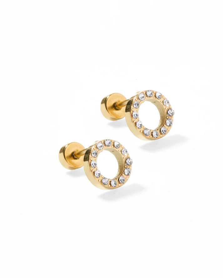 Lainey Gold - Screwback Stud Earrings