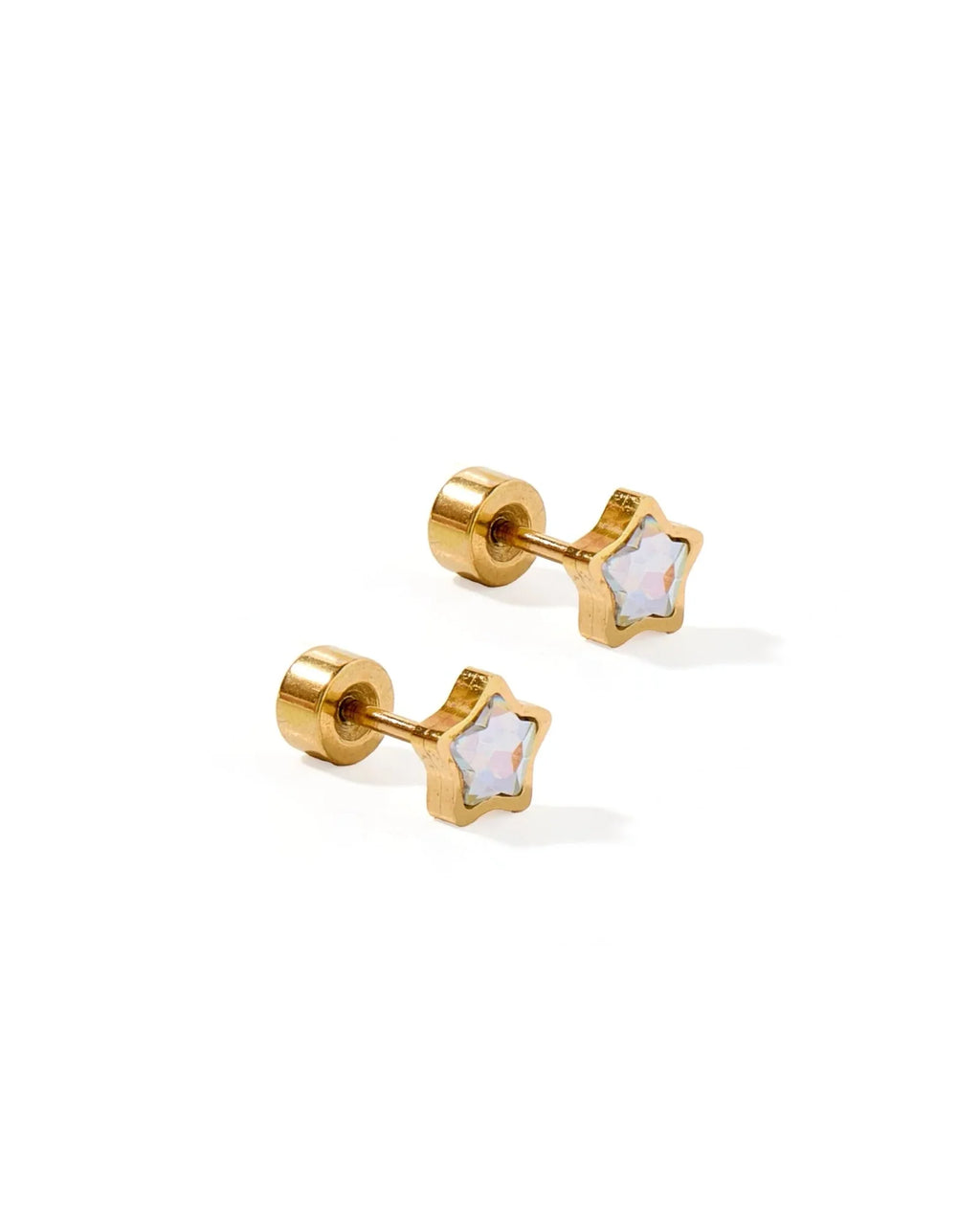 Polly Star - Screwback Stud Earrings
