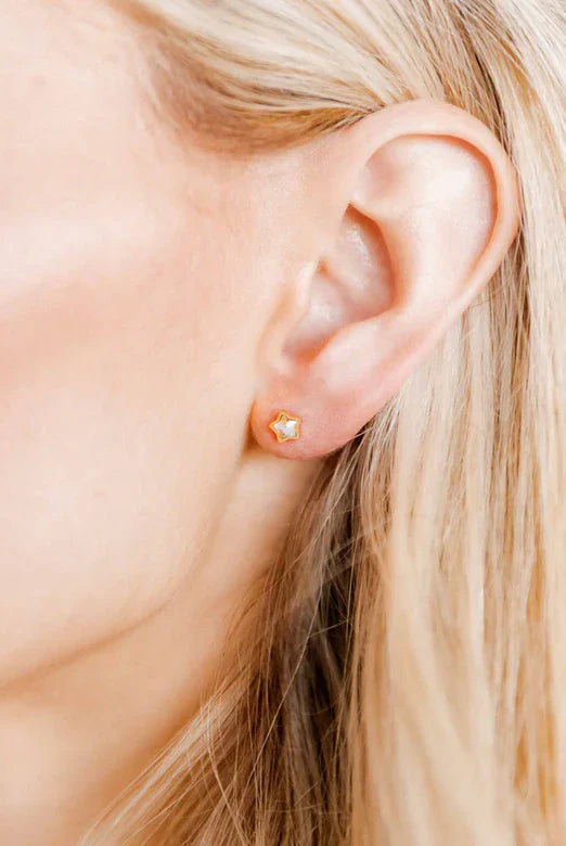 Polly Star - Screwback Stud Earrings