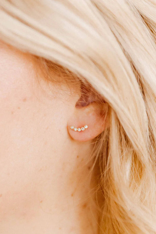 Abigail Sparkle - Screwback Stud Earrings