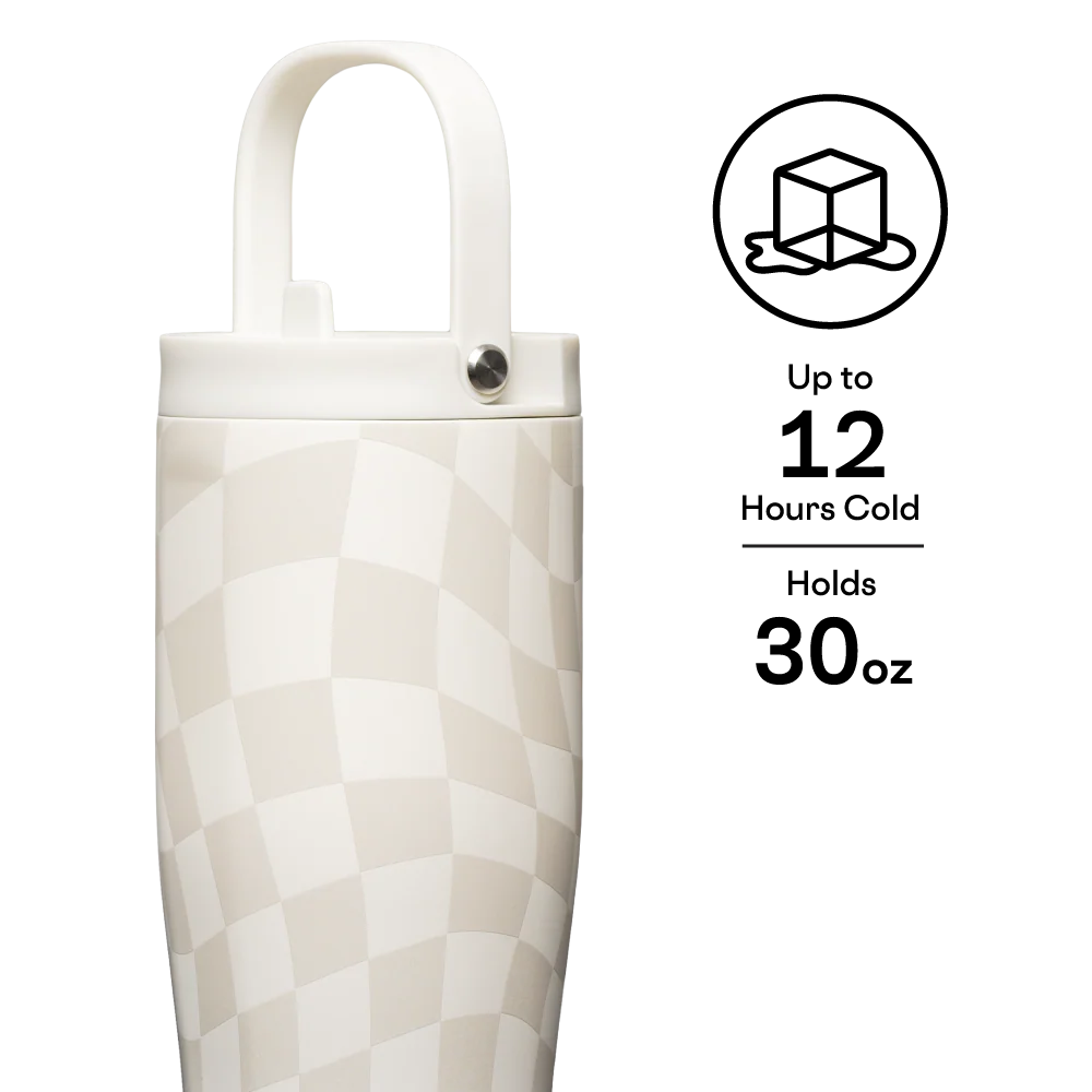 Wavy Checkerboard Go Cup XL 30 oz. - Corkcicle