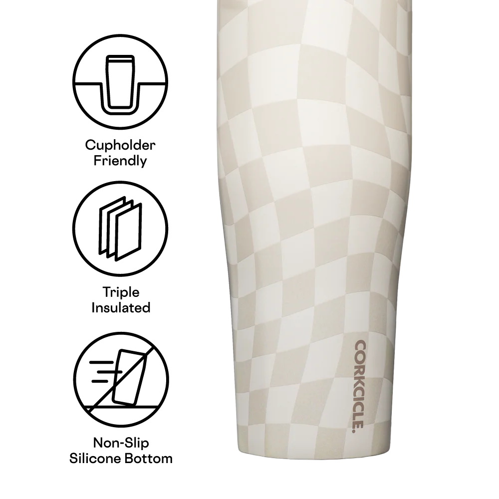 Wavy Checkerboard Go Cup XL 30 oz. - Corkcicle